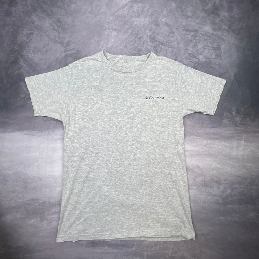 Columbia Sportswear Mens Medium Gray Graphic T-Shirt Vintage Y2K Gorpcore Skater - Picture 4 of 7